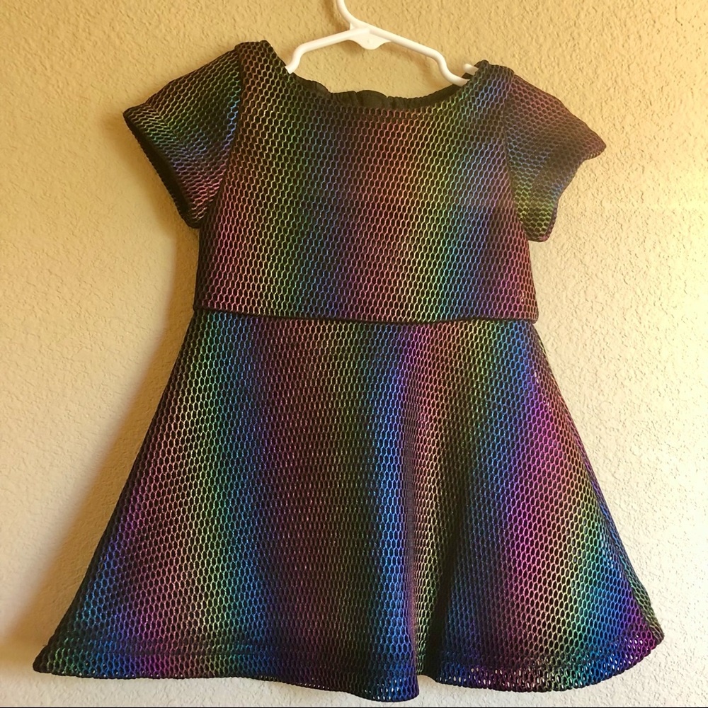 - Appaman Rainbow Metallic Mesh Dress